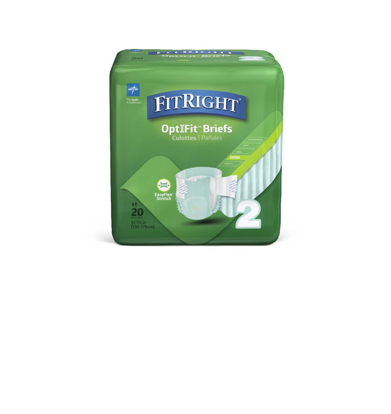 Pack of FitRight OptiFit Briefs on a white background