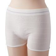 White boxer briefs on a mannequin with a white background