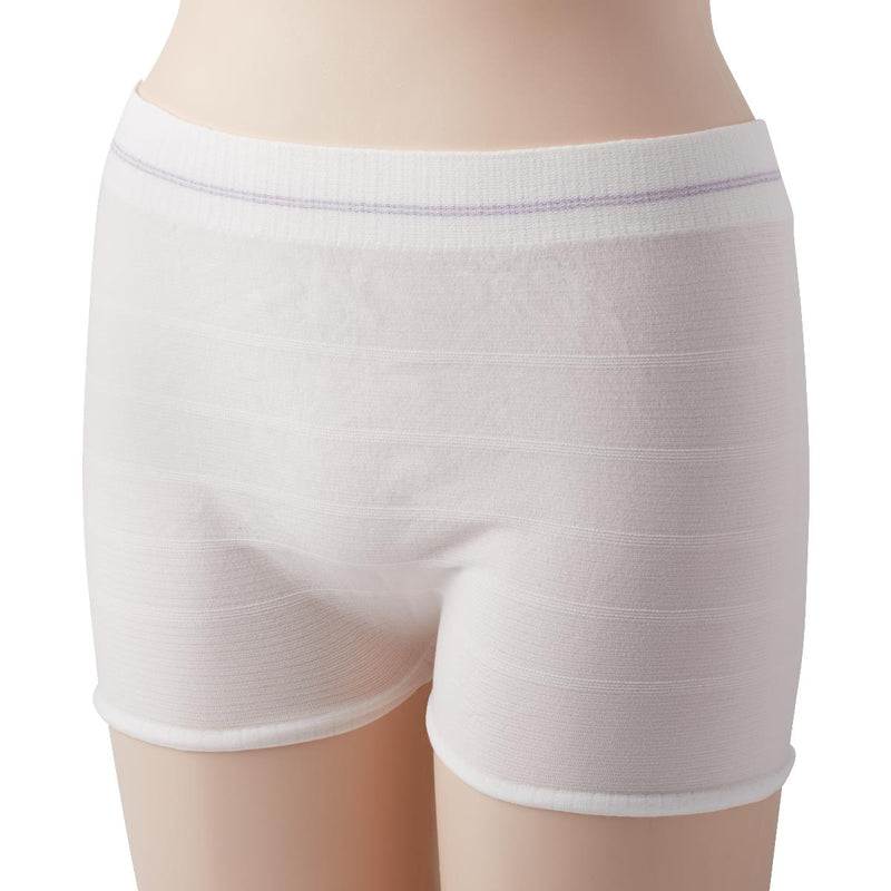 White boxer briefs on a mannequin with a white background