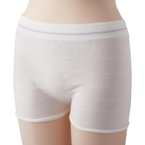 White boxer briefs on a mannequin with a white background