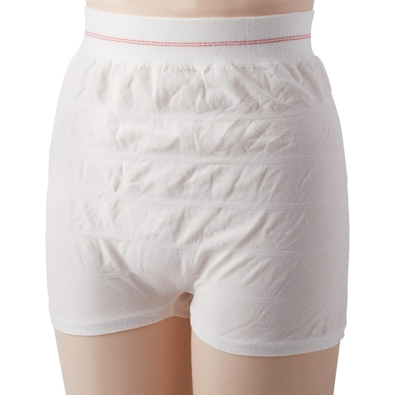 White boxer briefs on a white background