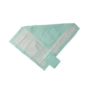 Light green underpad on a white background