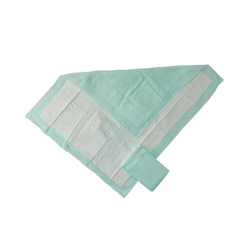Light green underpad on a white background