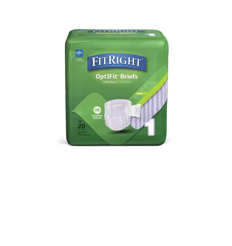 Pack of FitRight OptiFit Briefs on a white background