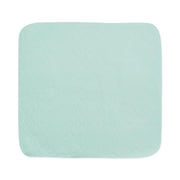 Light blue square mat on a white background