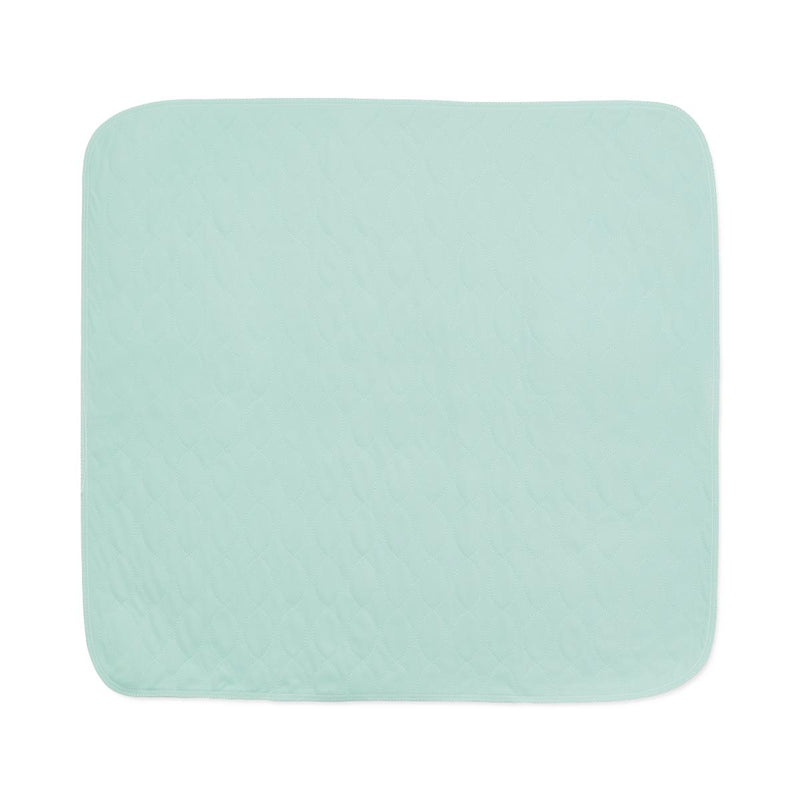 Light blue square mat on a white background