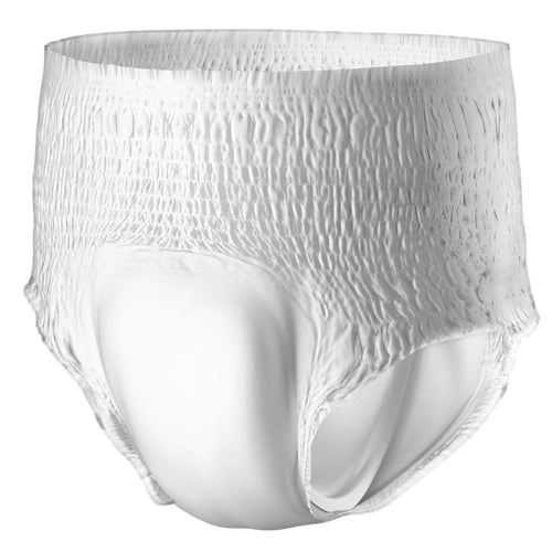 White textured underwear on a white background