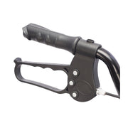 Black hand brake on a white background