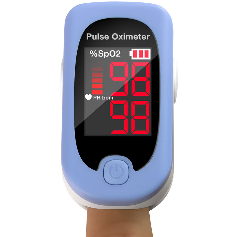 HealthSmart Fingertip Pulse Oximeter, Red LED Display