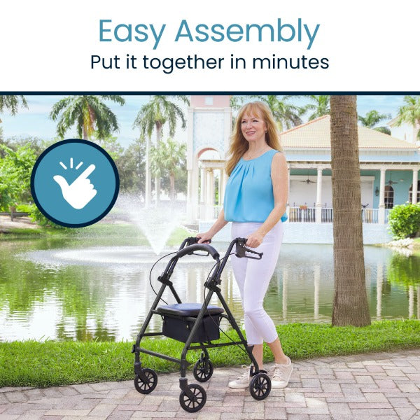 Vive Foldable Steel Rollator easy assembly