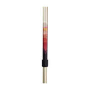 Gradient-colored walking stick with metallic accents on a white background