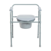 Medical commode chair with a white background