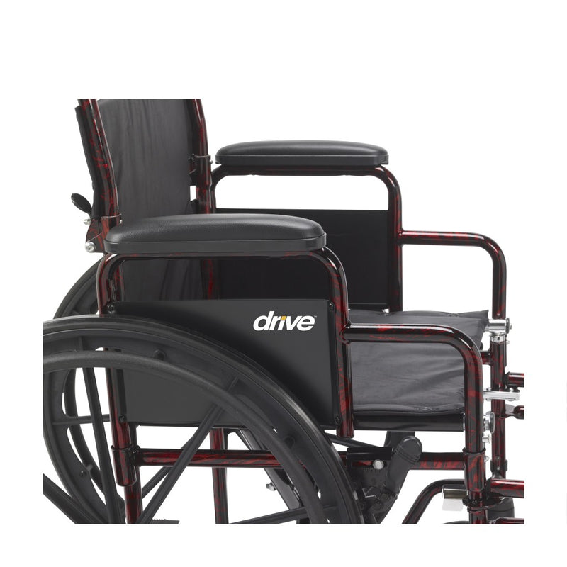 Wheelchair with 'drive' logo on a white background