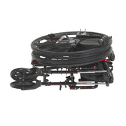 Cable reel with wheels on a white background