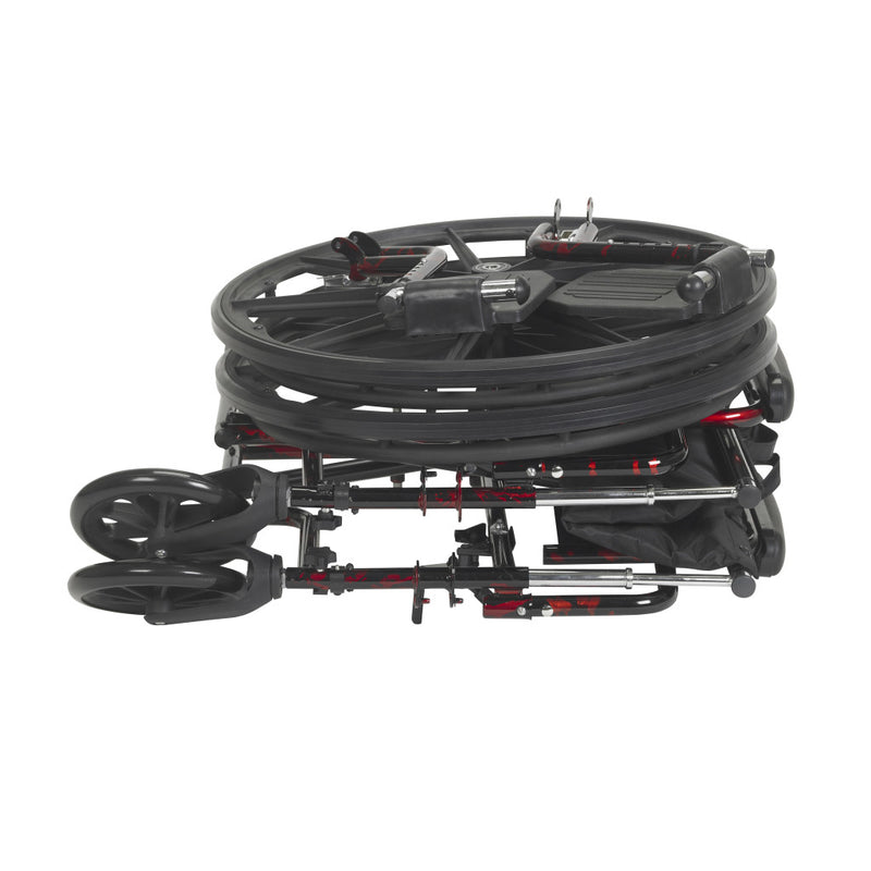 Cable reel with wheels on a white background