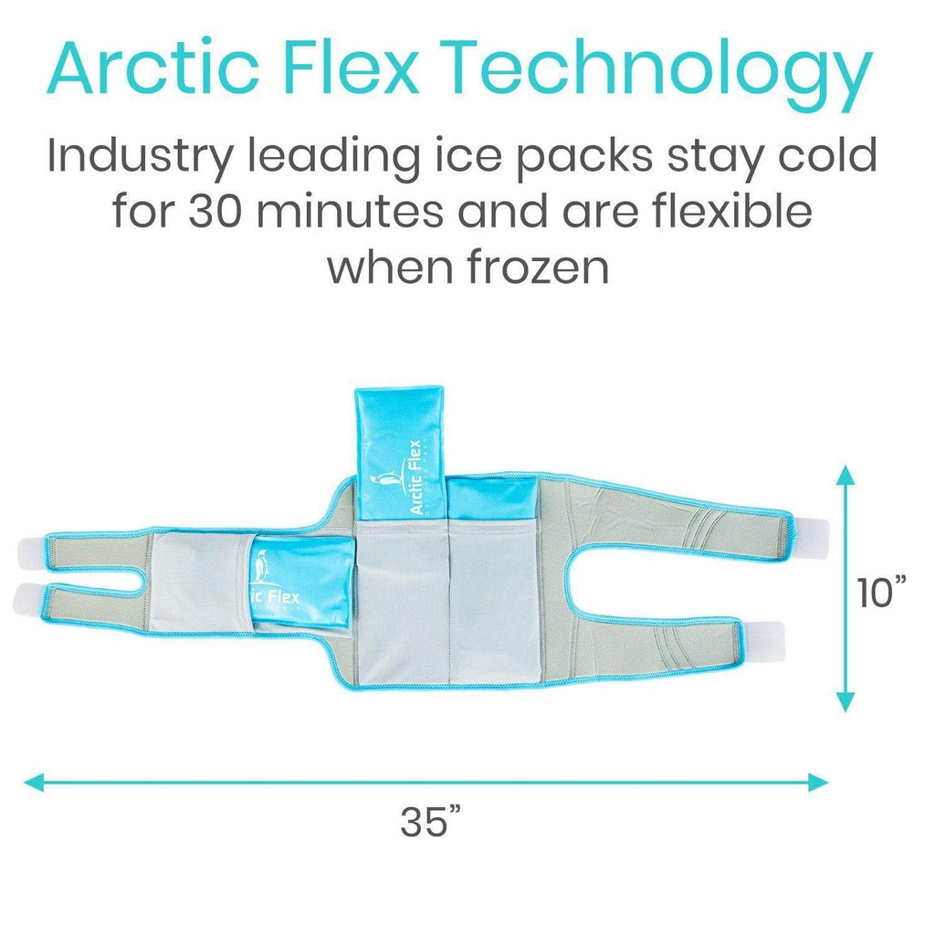 Ice pack with Arctic Flex Technology on a white background