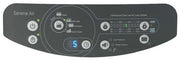 Control panel of a Serene Air continuous positive airway pressure (CPAP) system with various buttons and display.