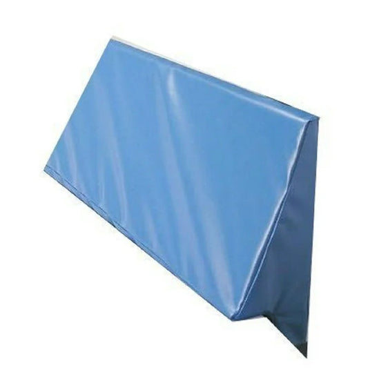 Blue rectangular mat on a white background