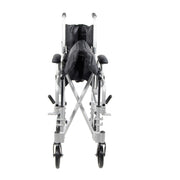 Manual wheelchair with black cover on a white background