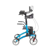 Blue and black mobility device with 'Elevate' branding on a white background