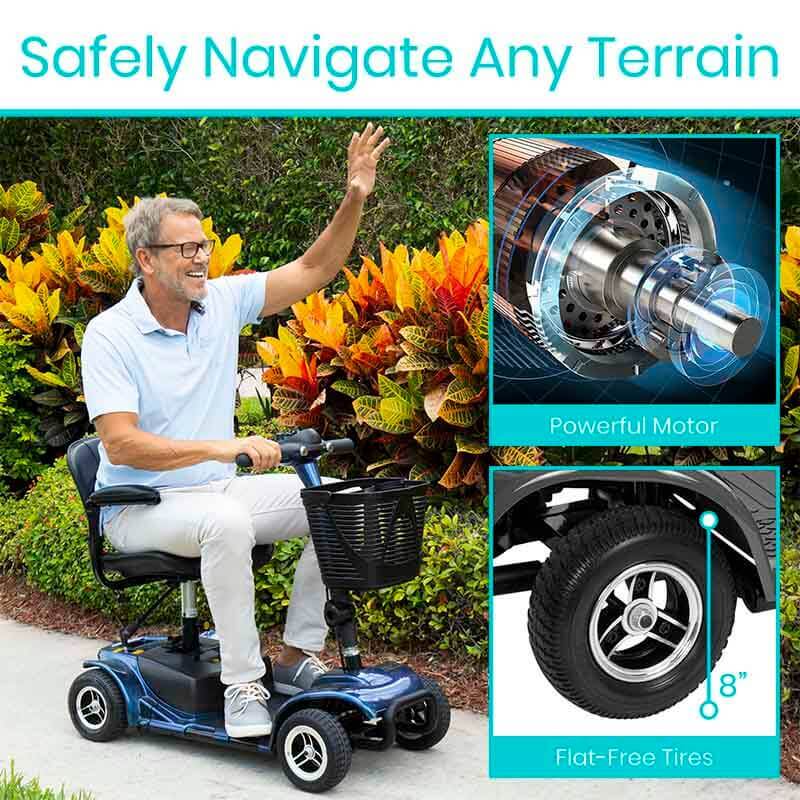 Vive 4 wheel mobilty scooter is all terrain