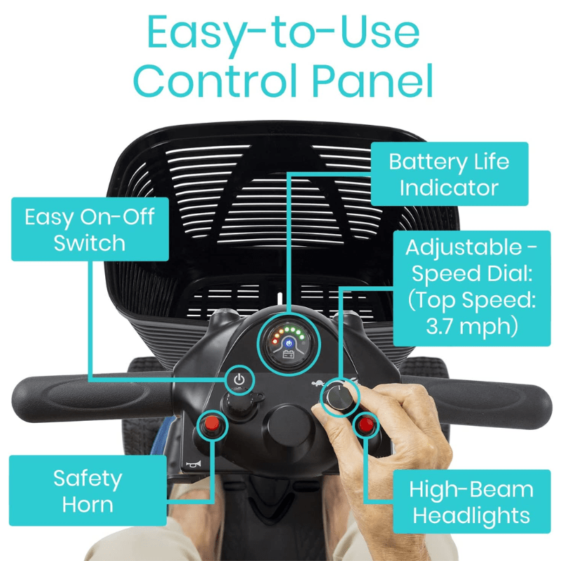 Vive 4 wheel mobilty scooter control panel