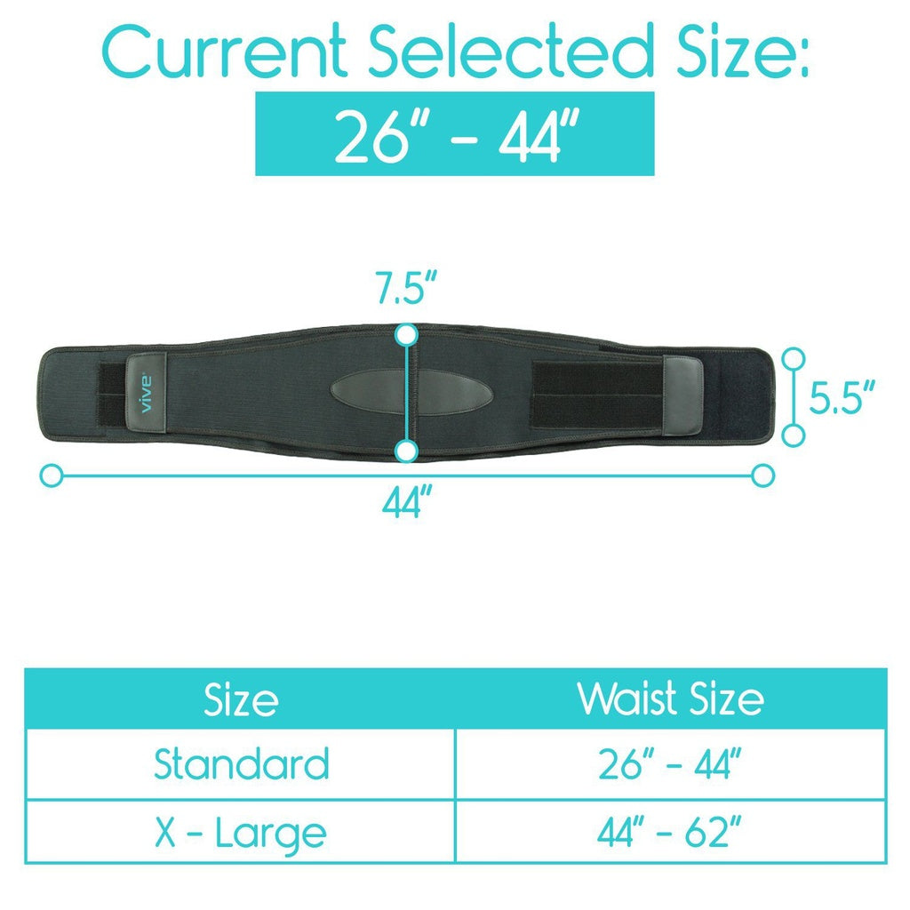 Vive Back Brace adjusts size easily