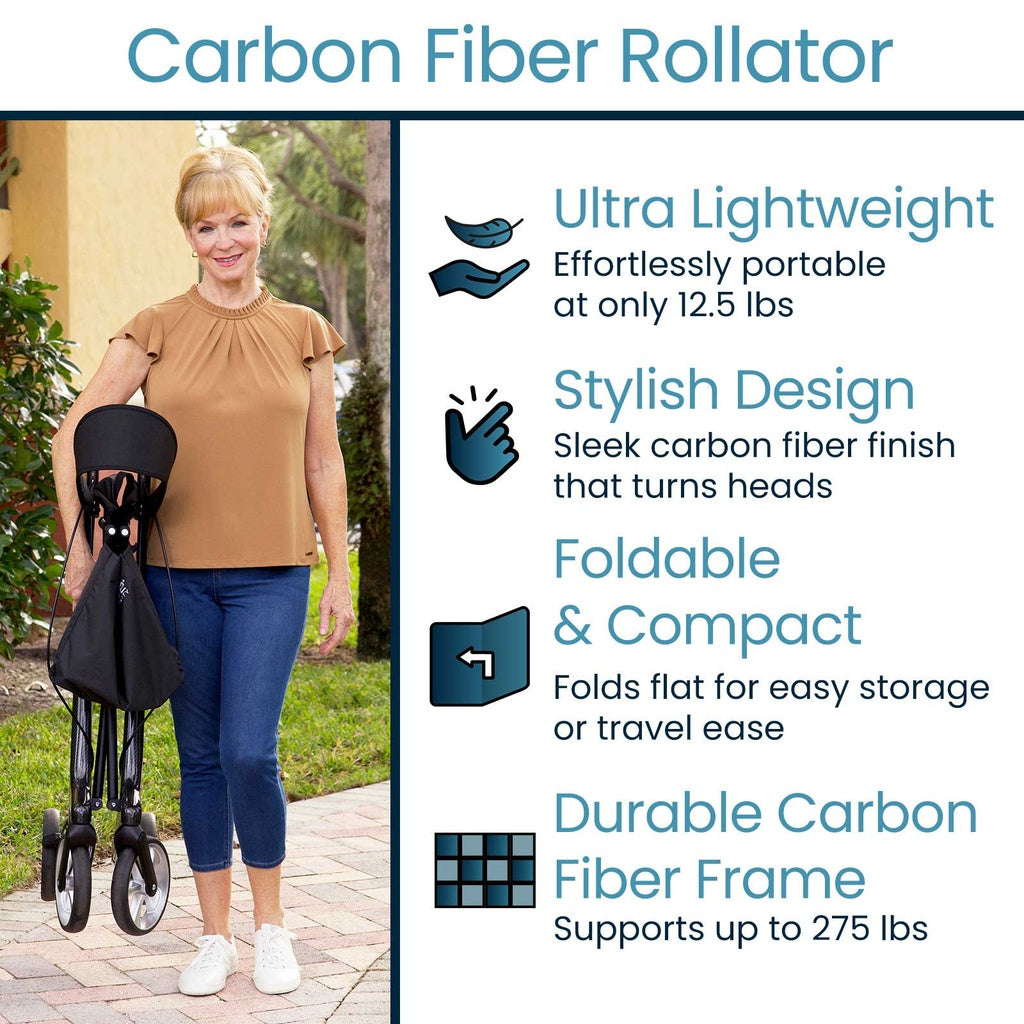 Vive Core Carbon Fiber Rollator