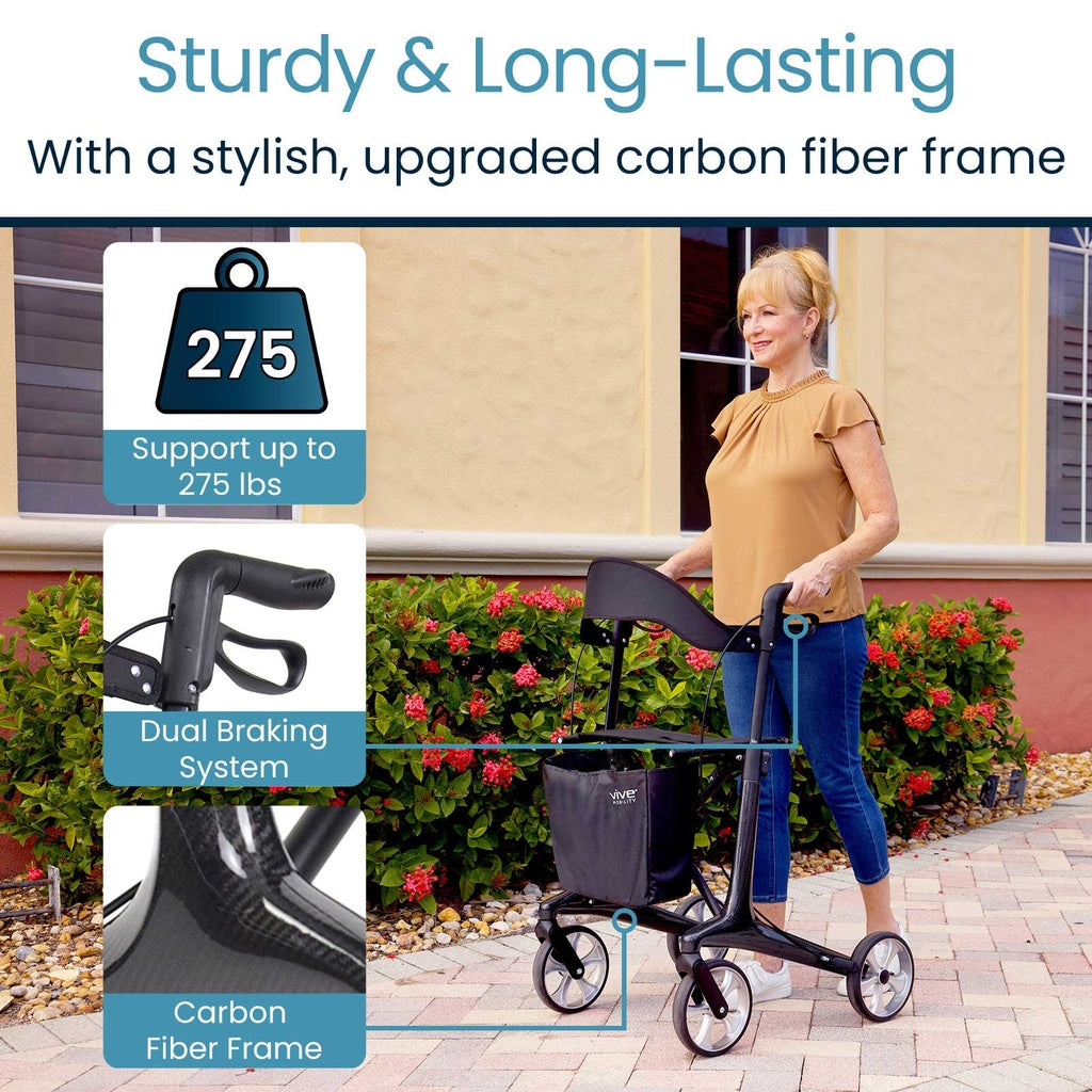 Vive Core Carbon Fiber Rollator
