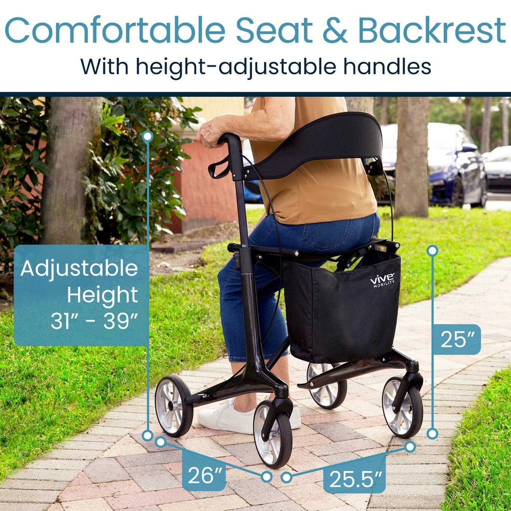 Vive Core Carbon Fiber Rollator
