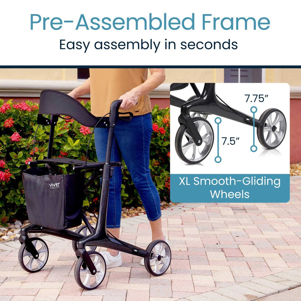 Vive Core Carbon Fiber Rollator