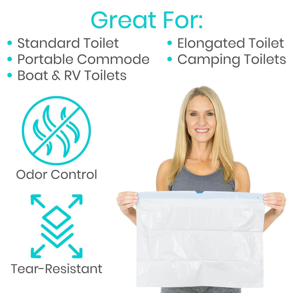 Vive Commode Liners great for RV Toilets