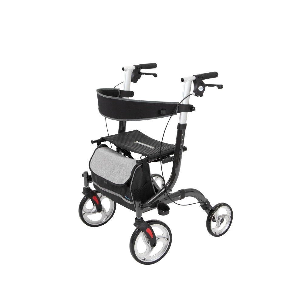 Vive Mobility Everglide Rollator (Model S) in Black 