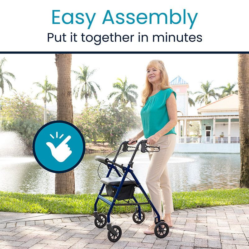 Vive Lightweight Aluminum Rollator easy assembly 