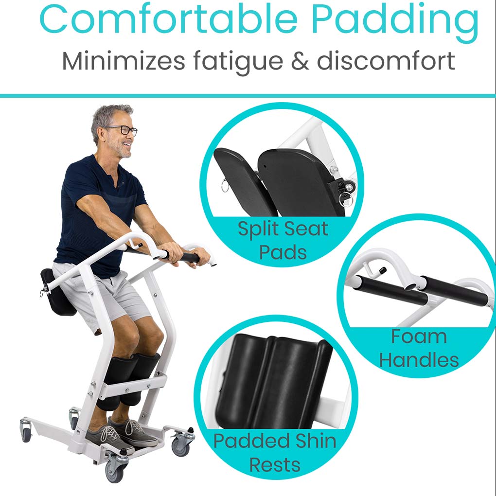 Vive Health Transport Stand Assist
MOB1043WHT has comfortable padding