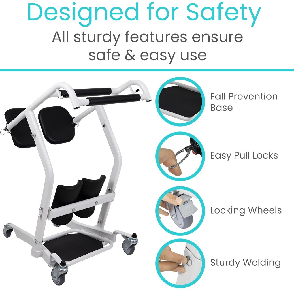 Vive Health Transport Stand Assist
MOB1043WHT is designed for safety