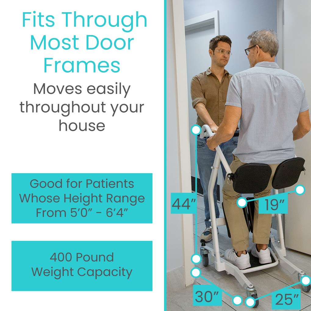 Vive Health Transport Stand Assist
MOB1043WHT fits through most doors