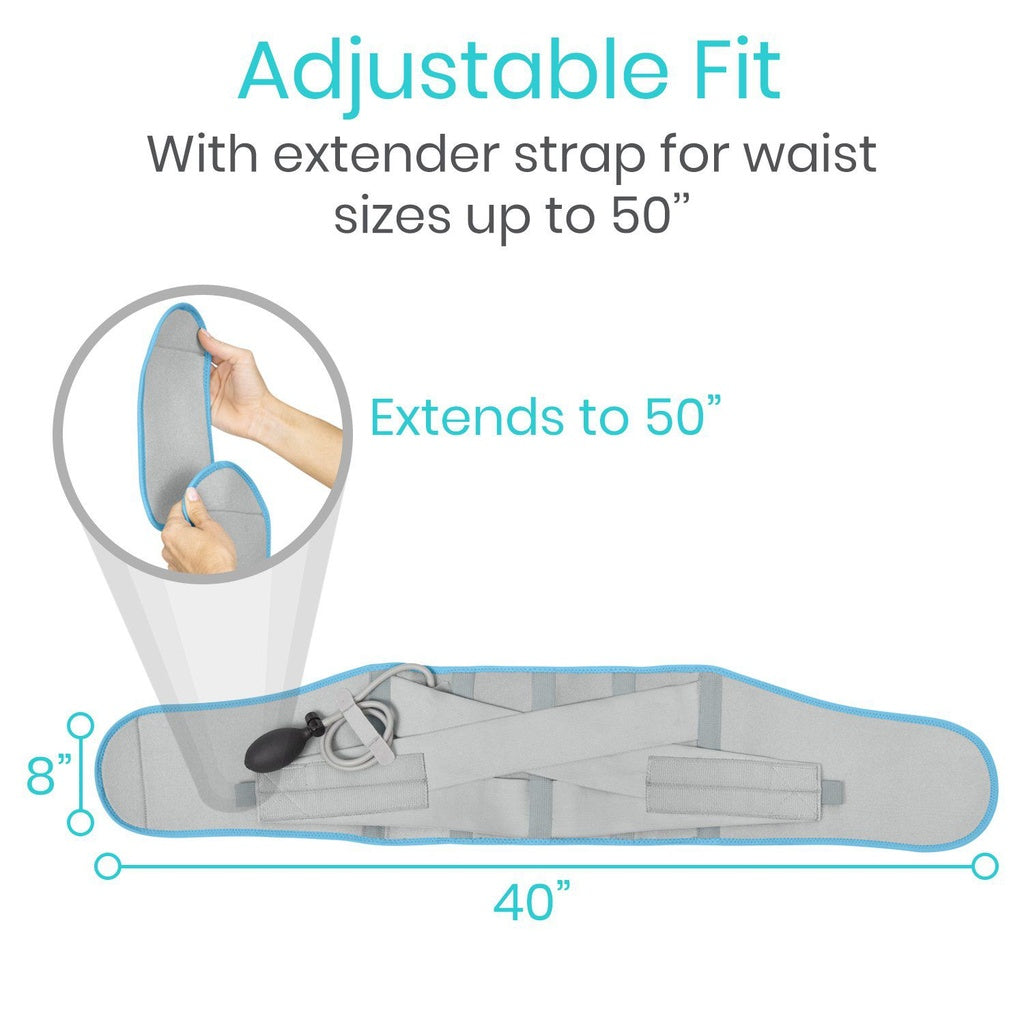 Vive Compression Back Ice Wrap SUP2022 adjusts to your size