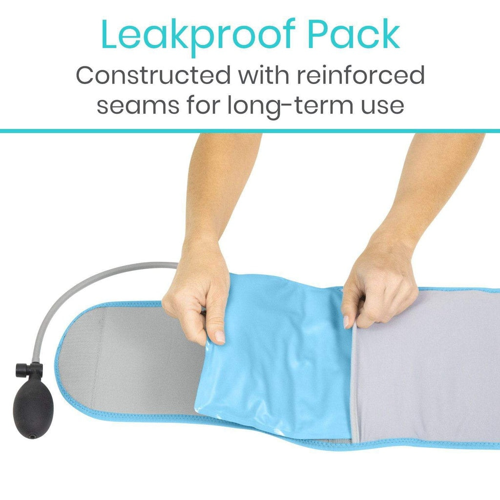 Vive Compression Back Ice Wrap SUP2022 is leakproof
