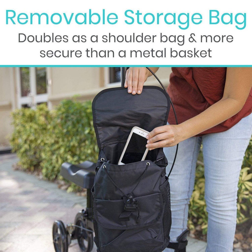 Vive knee walker comes with storage bag