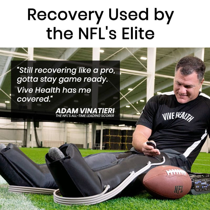 Vive Leg Compression Pump System NFL'S all time leading scorer Adam Vinatieri endorsed 