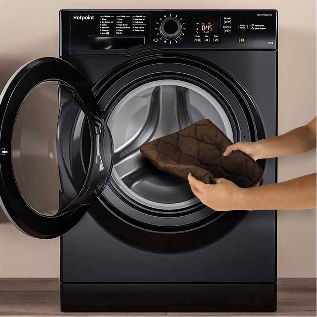Vive Memory Foam Bath Mat can go in any washer