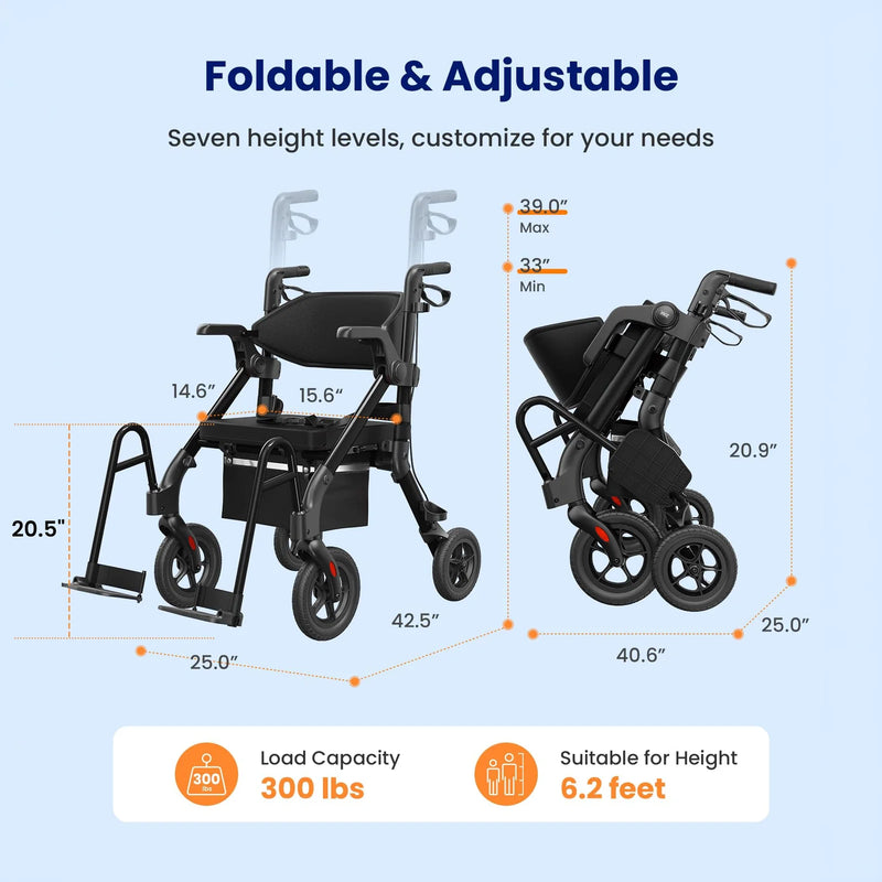 rollator measurements
