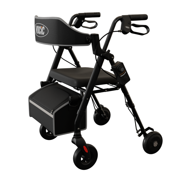 Black rollator