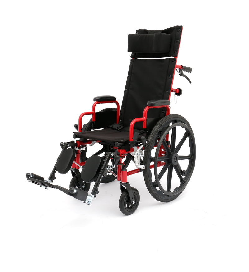 Ziggo Pro Pediatric Reclining Wheelchair – 90°–180° Recline | 12" or 14"