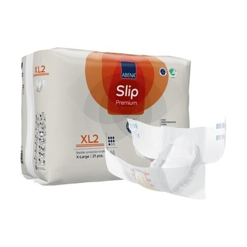 Pack of Abena Slip Premium XL2 in packaging on a white background