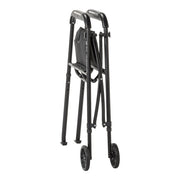 Black walker with wheels on a white background