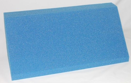 Blue cushion on a white background