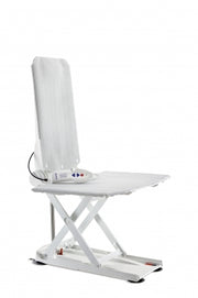 White medical lift chair on a white background