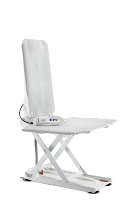 White medical lift chair on a white background